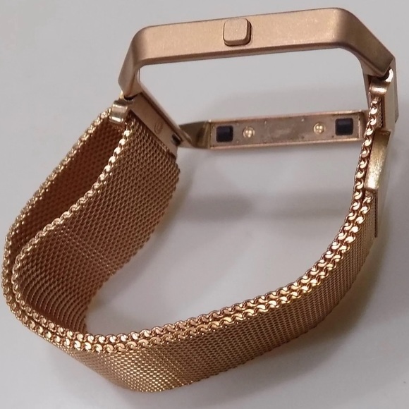 Milanese Mesh FITBIT BLAZE Bracelet Copper Tone Stainless Steel Watch Band NEW - Picture 2 of 7